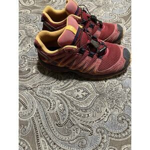 Salomon Womens Size 5 XAPRO 401330 Low Top Lace Up Pink Running Shoes